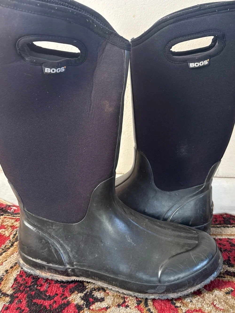 Bogs Men's Black Waterproof Tall Work Boots 11 USA